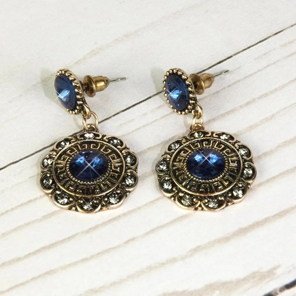 Sapphire Spark Drop Earrings NP Colletion