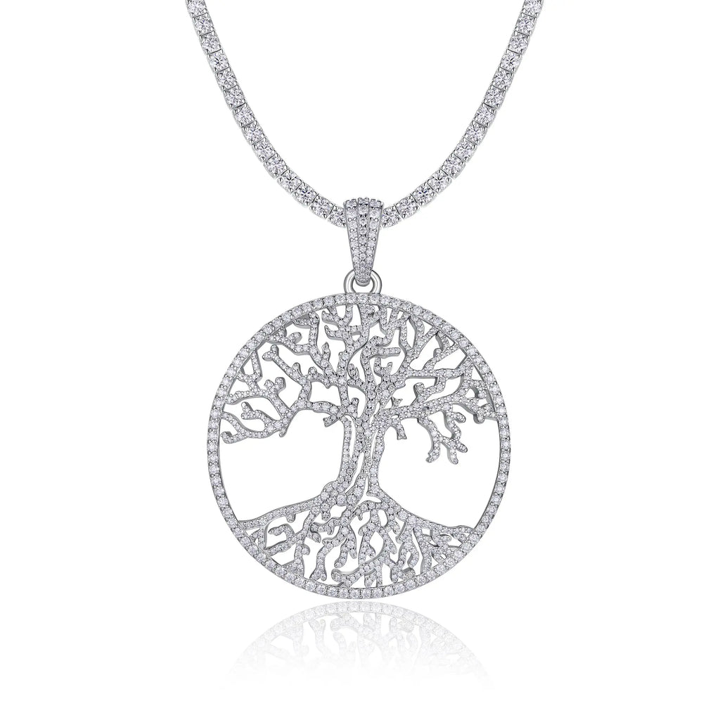 Moissanite, This Luxurious And Fashionable Light Luxury Trend Jewelry Necklace Pendant Is Made Of S925 Silver Electroplated With Platinum NP Collection