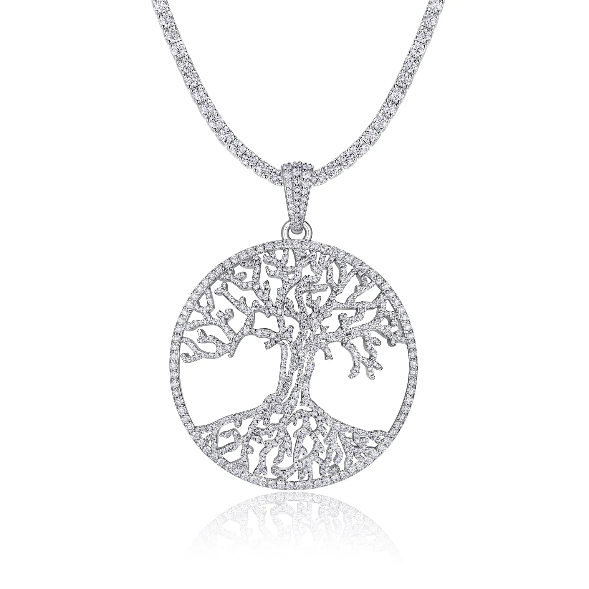 Moissanite, This Luxurious And Fashionable Light Luxury Trend Jewelry Necklace Pendant Is Made Of S925 Silver Electroplated With Platinum NP Collection