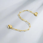 Womens S925 Sterling Silver Heart Bracelet NP Collection
