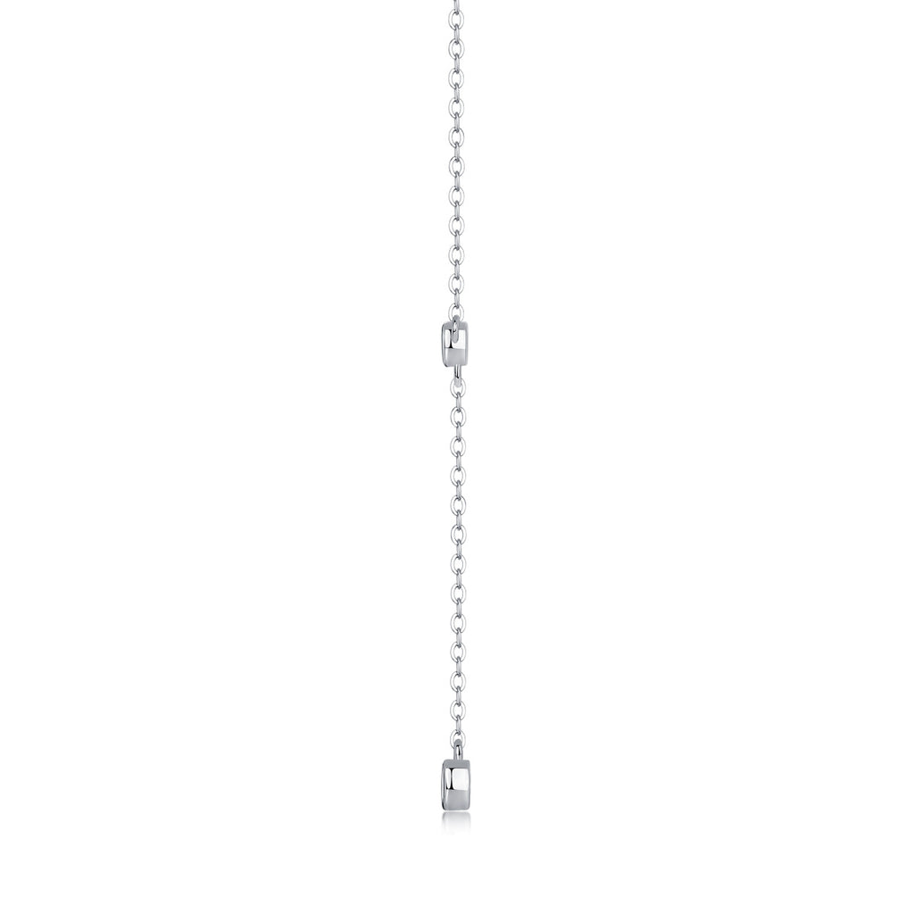 Tassel - Moissanite S925 Sterling Silver And Platinum Plating Pendant