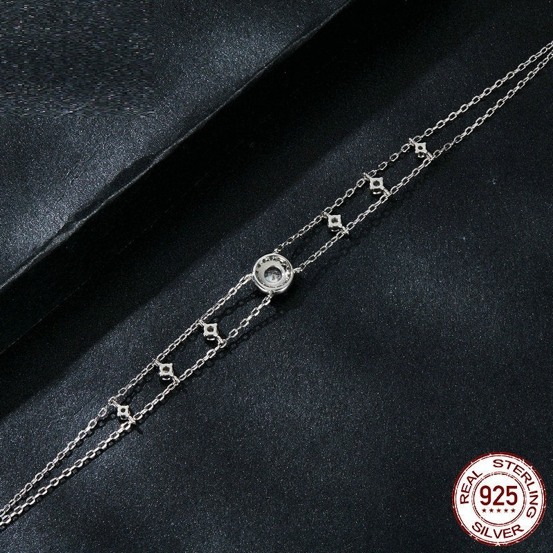 Simple Classic Design S925 Silver Diamond Bracelet