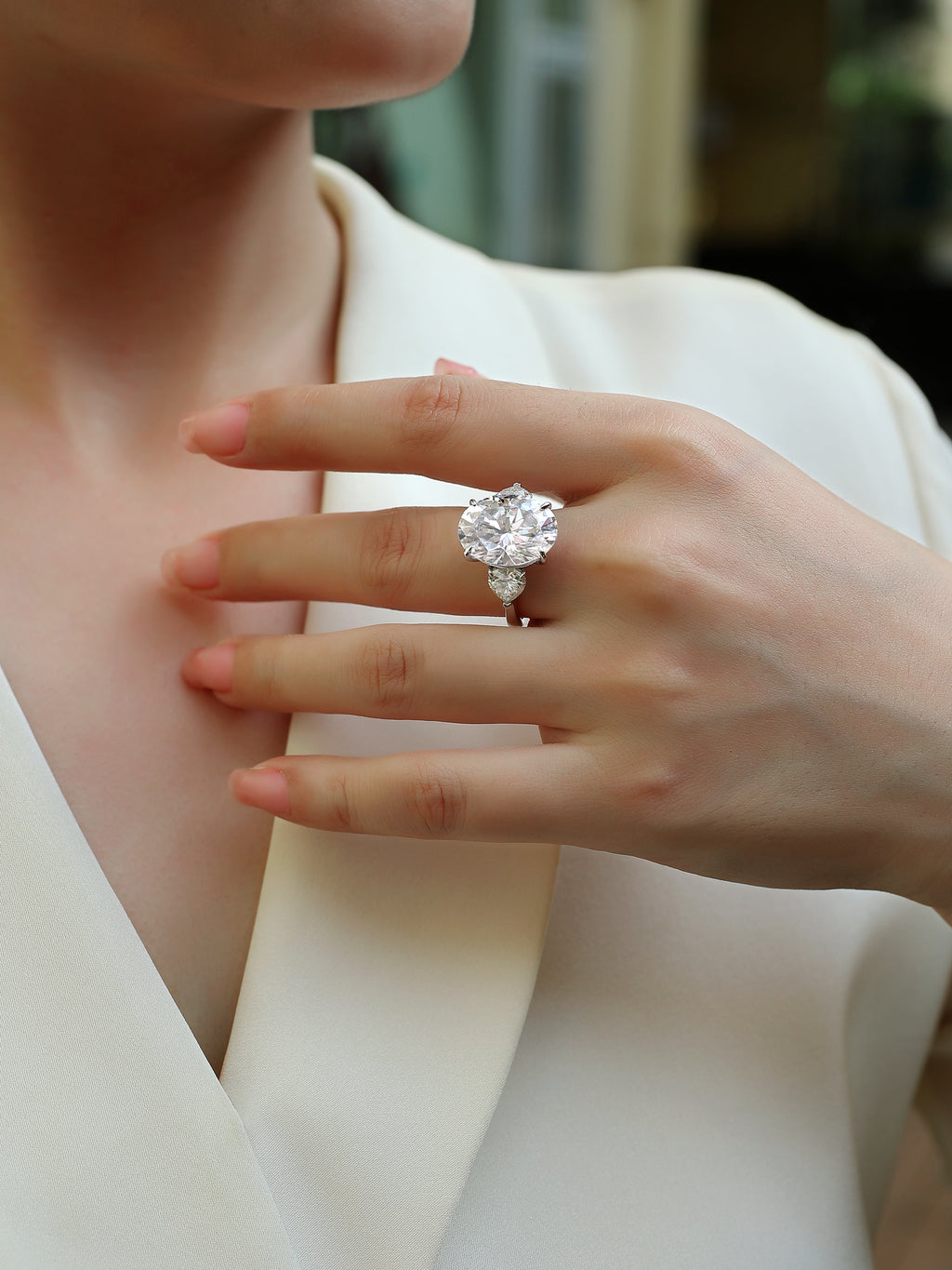 Soul Resonance - Moissanite S925 Sterling Silver And Platinum-plated Diamond