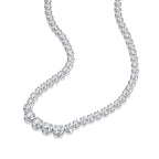 Diamond Pendant Necklace With Mosan Diamond Silver Ornaments