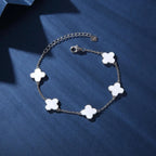 925 Sterling Silver Clover Bracelet