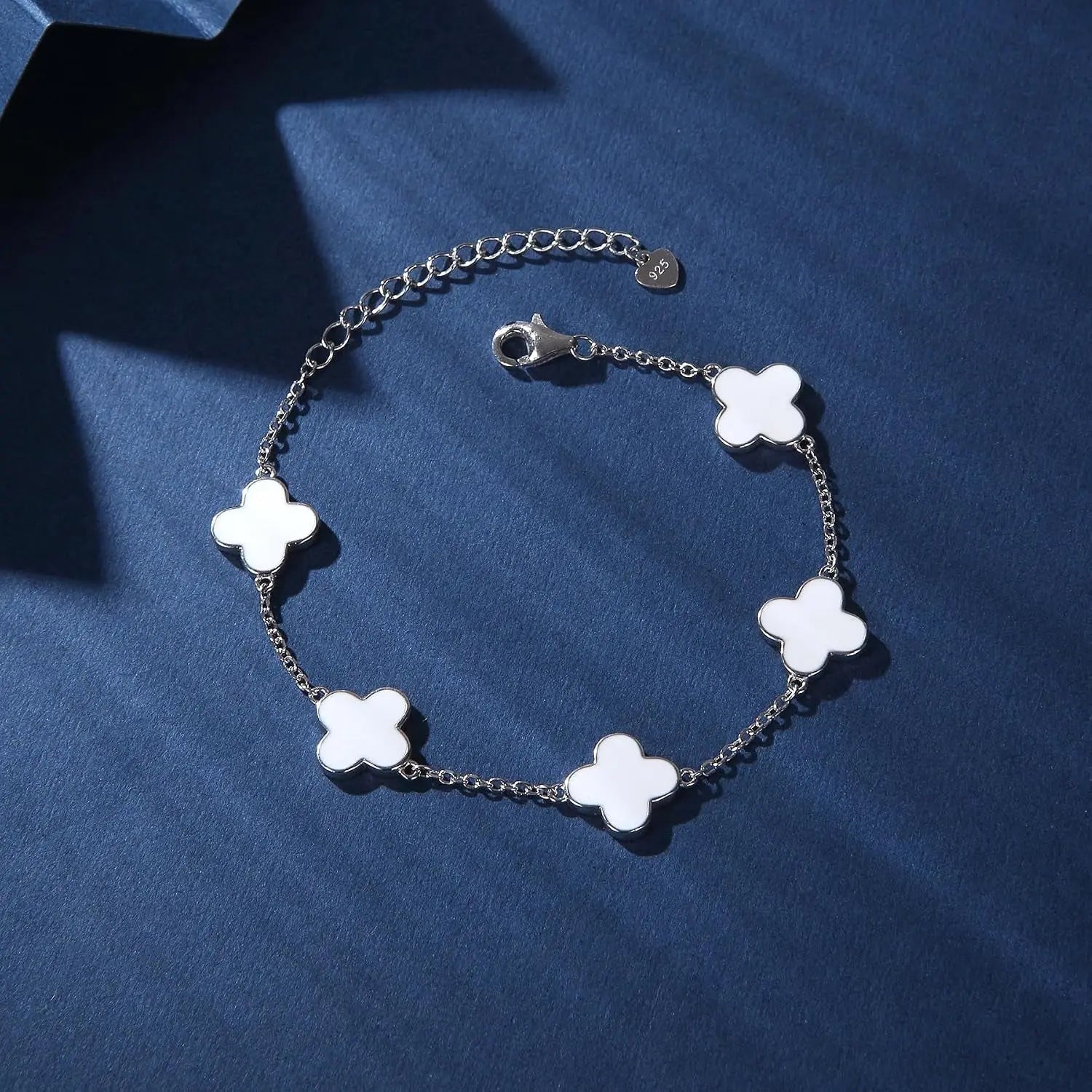 925 Sterling Silver Clover Bracelet