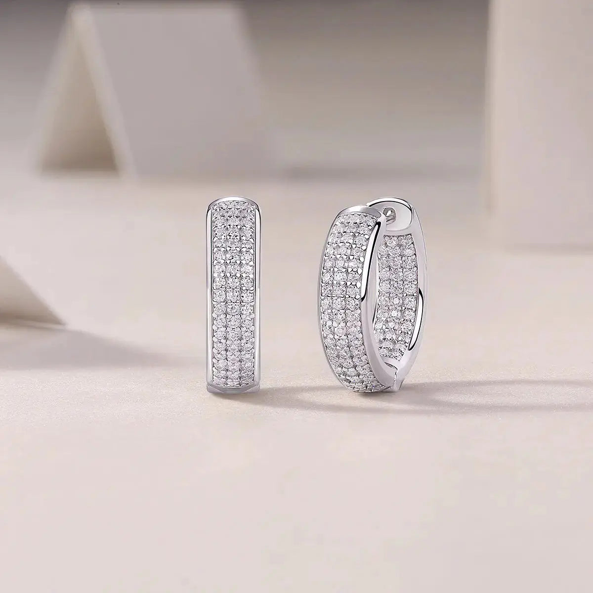 1Years – Fashionable Earrings and Stud Jewelry with Moissanite, S925 Sterling Silver, Platinum-Plated NP Collection