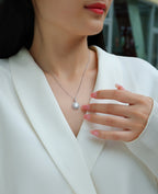 Dandelion - 2-carat Moissan Diamonds, S925 Sterling Silver And Platinum Plating Pendant