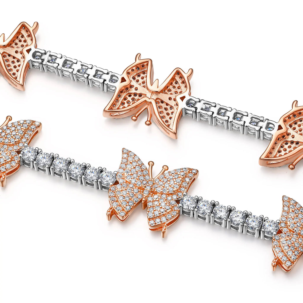 A Luxurious And Fashionable Minimalist Jewelry Bracelet Featuring Top-quality Moissanite, Made Of S925 Silver Electroplated With Platinum. - N&P Colletion