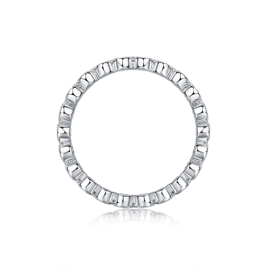 Luxurious & Fashionable Light Luxury Silver Ring – Top-Quality Moissanite, S925 Platinum Plated NP Collection