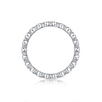 Luxurious & Fashionable Light Luxury Silver Ring – Top-Quality Moissanite, S925 Platinum Plated NP Collection