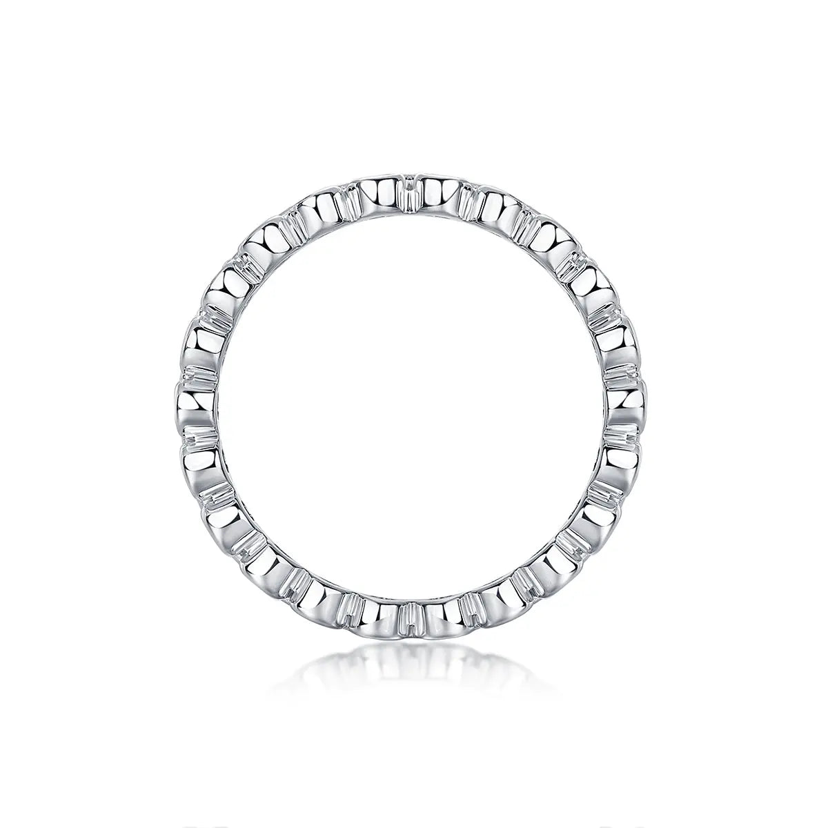 Luxurious & Fashionable Light Luxury Silver Ring – Top-Quality Moissanite, S925 Platinum Plated NP Collection