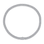 Men's Mosan Diamond S925 Silver Necklace