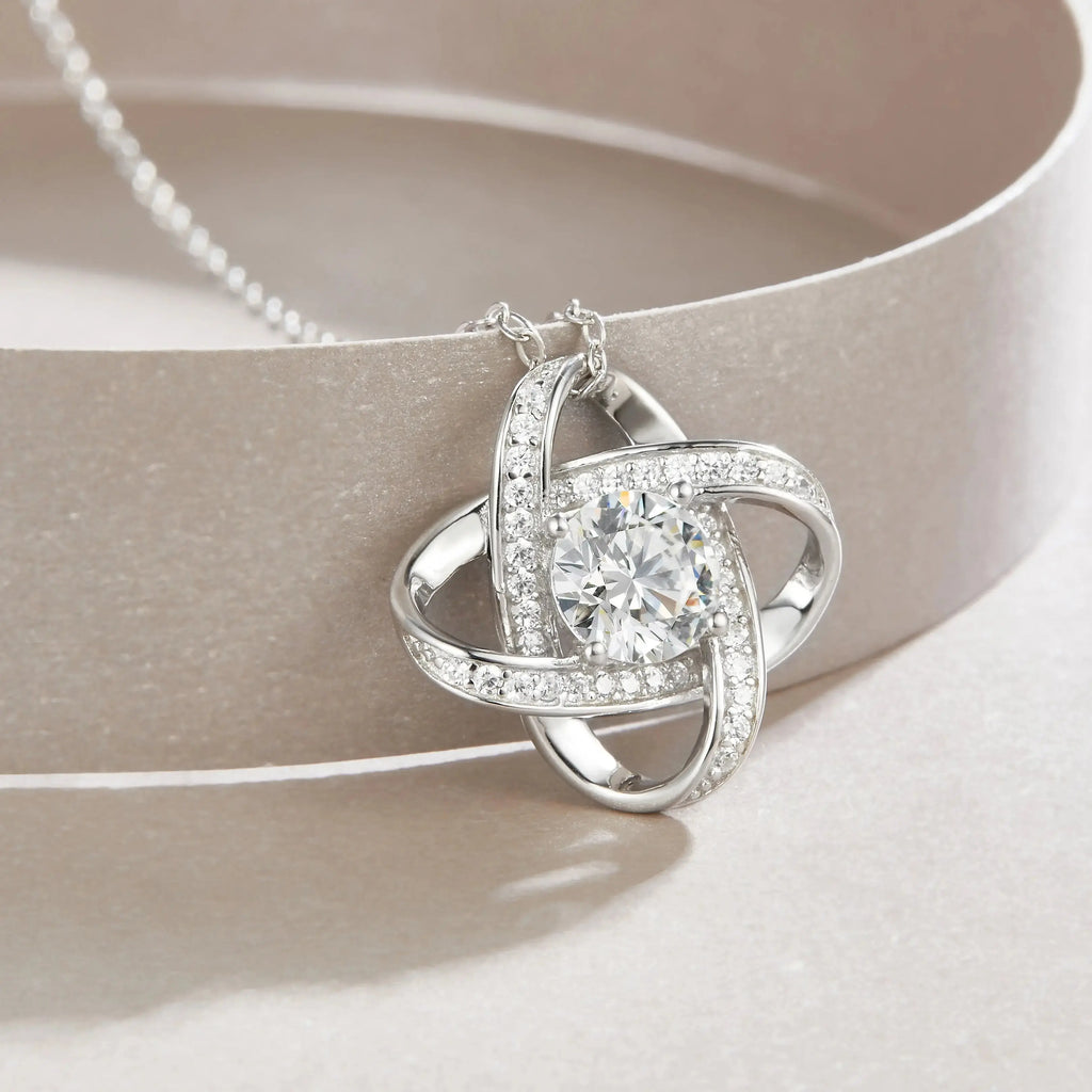 Cycle - Set With Top-quality Moissanite, Fashionable And Light Luxury Jewelry, Silver Pendant Necklace S925, Silver-plated Platinum NP Collection