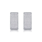 Diamond Earrings Stud Set With Mosan Diamond Silver