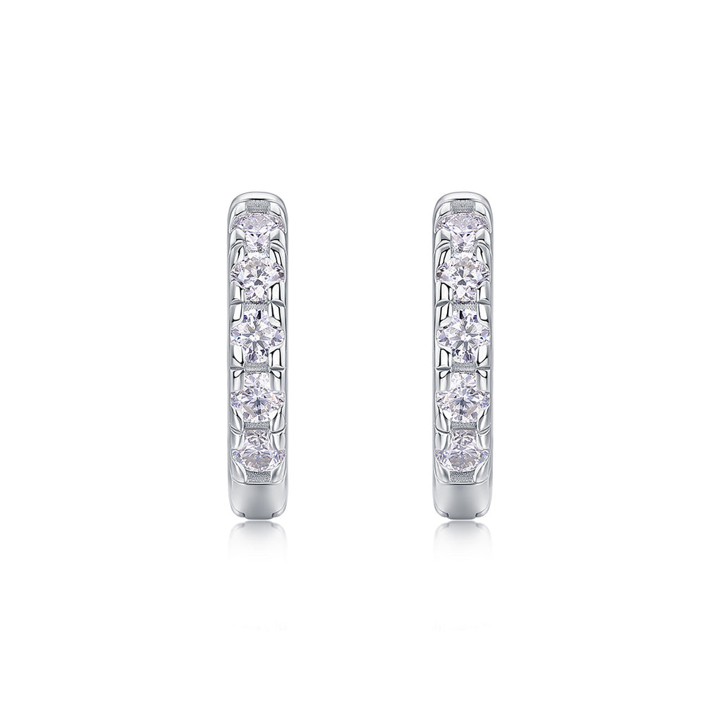 Summer Iced Tea - Moissanite S925 Sterling Silver And Platinum-plated Stud Earrings