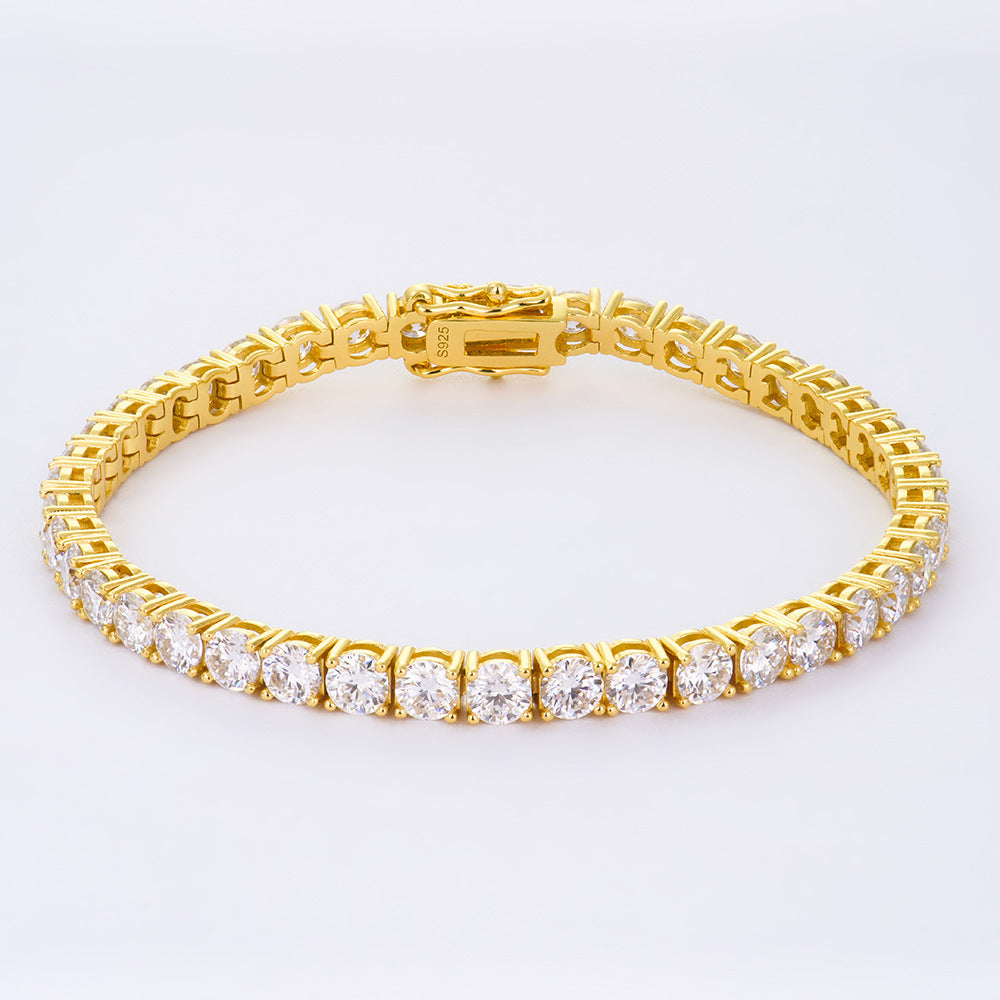 2-6mm Full Set Moissanite Girl S925 Silver Ao Advanced Design Bracelet