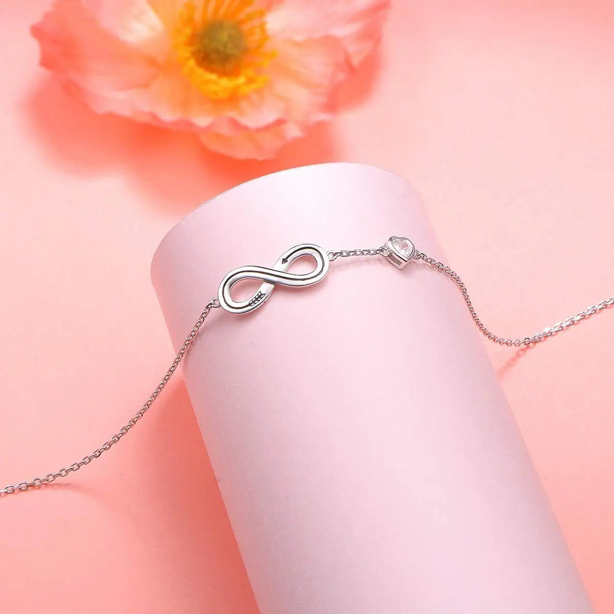 925 Sterling Silver Anklet Adjustable 