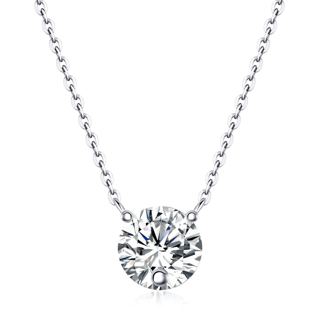 Love Of Time - 2-carat Moissan Diamond S925 Sterling Silver And Platinum-plated Pendant