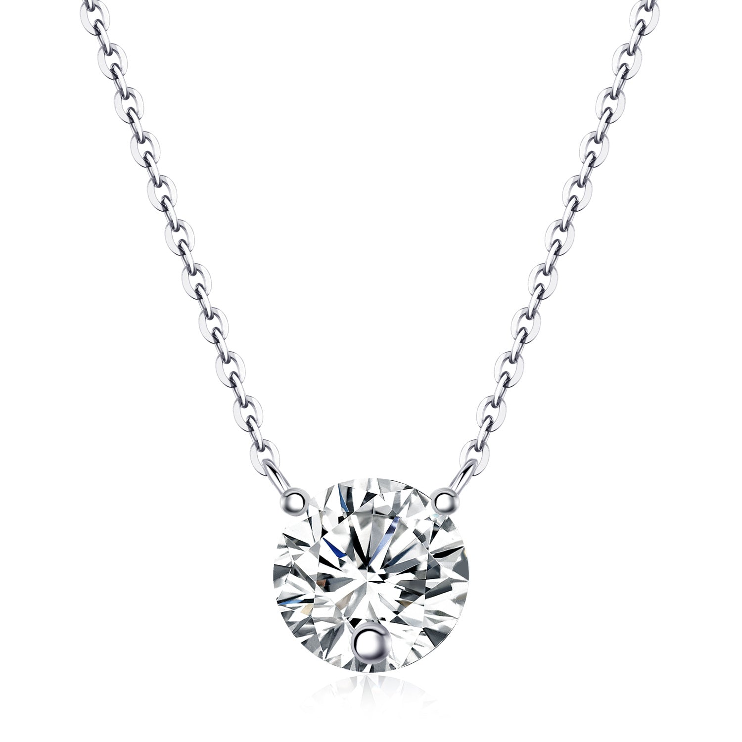 Love Of Time - 2-carat Moissan Diamond S925 Sterling Silver And Platinum-plated Pendant