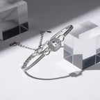 1 Carat Moissanite Square Bag Bracelet 925 Sterling