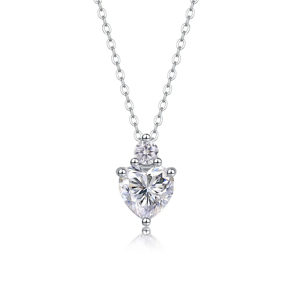 Ripple Phantom – Fashionable Light Luxury Moissanite S925 Silver-Plated Platinum Pendant Necklace NP Collection