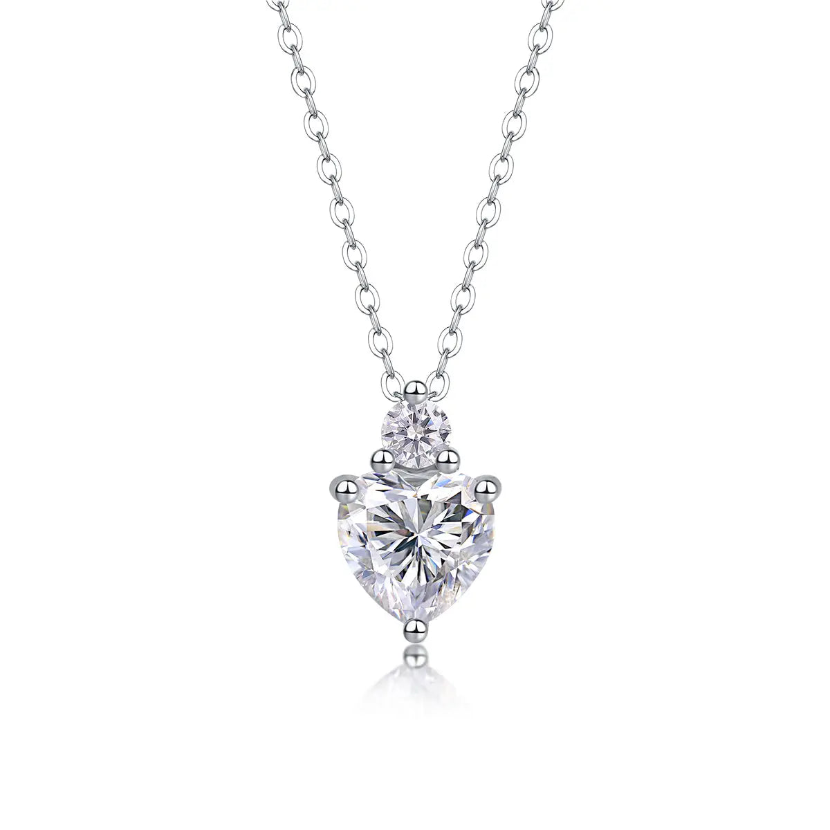 Ripple Phantom – Fashionable Light Luxury Moissanite S925 Silver-Plated Platinum Pendant Necklace NP Collection