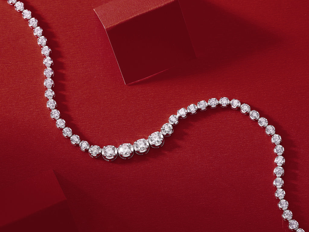 Diamond Pendant Necklace With Mosan Diamond Silver Ornaments