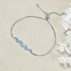 Wave Bracelet 925 Sterling Silver 
