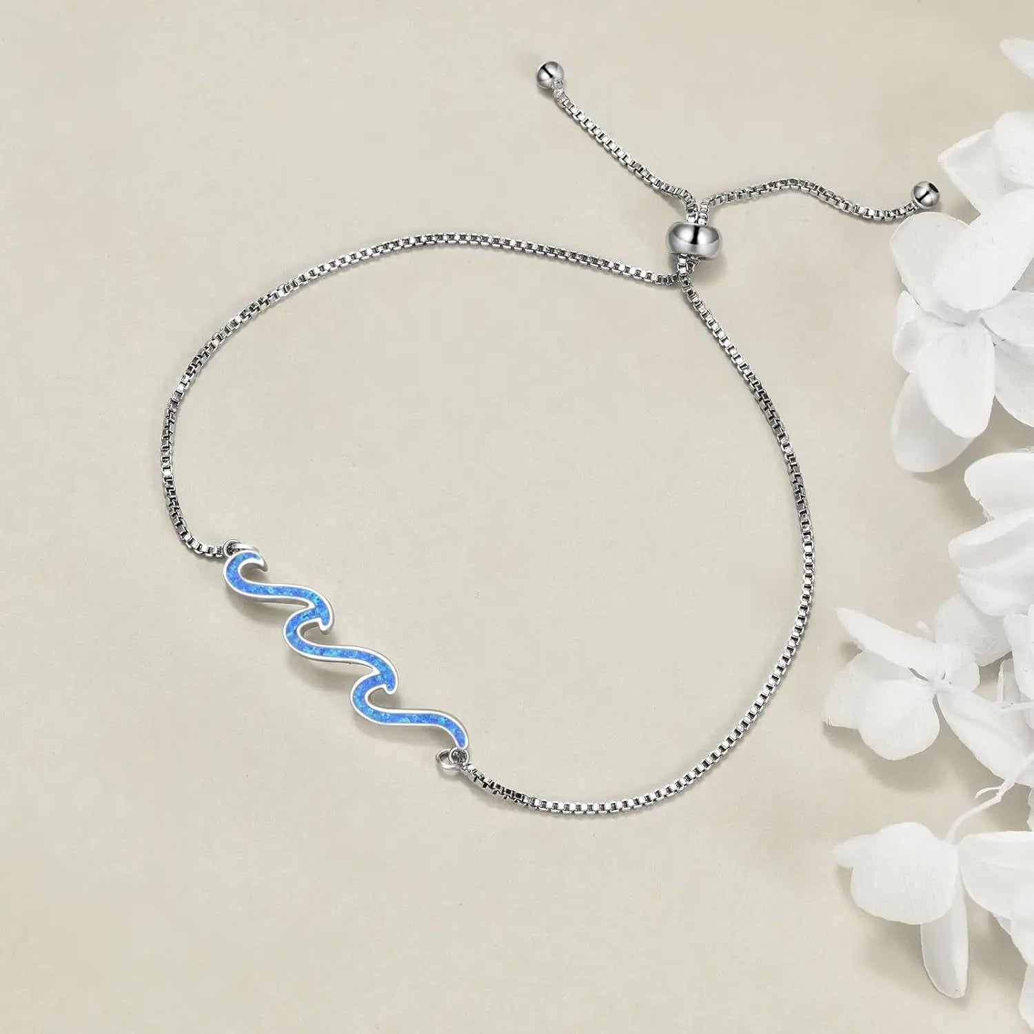 Wave Bracelet 925 Sterling Silver 