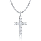 Holy Light - A Fashionable And Trendy Necklace Pendant Set With Top-quality Moissanite S925 And Silver Plated With Platinum Can Be Tested With A Diamond Pen NP Collection
