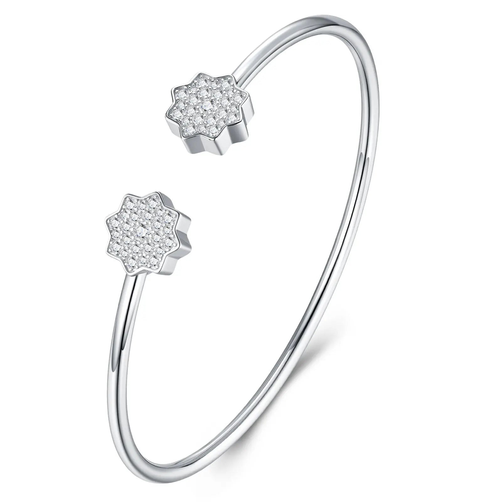 Luxury Minimalist Moissanite Bracelet in Platinum-Plated S925 Silver - N&P Colletion