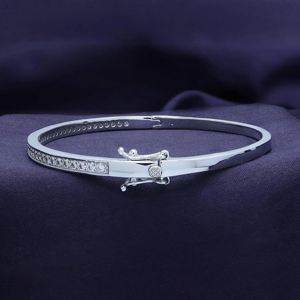 3.3MM Bangle Classic Tennis Bracelet 18K Gold Plated 1.00 CT