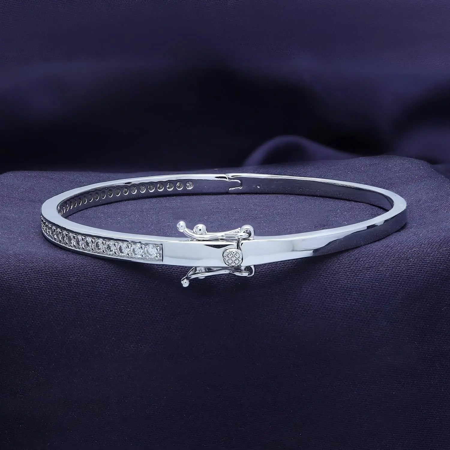 3.3MM Bangle Classic Tennis Bracelet 18K Gold Plated 1.00 CT
