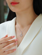 Starlight Heart-to-Heart - 1-carat Moissan Diamond S925 Sterling Silver And Platinum Plating Pendant