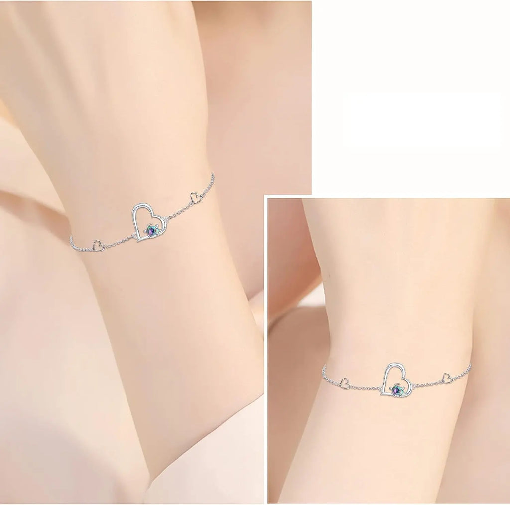 Sea Turtle Bracelet Sterling Silver 