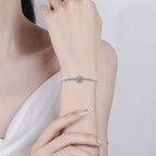 Starry Moissanite 925 Silver Bracelet