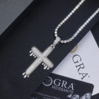 Moissanite, This Luxurious And Fashionable Light Luxury Trend Jewelry Necklace Pendant Is Made Of S925 Silver Electroplated With Platinum NP Collection