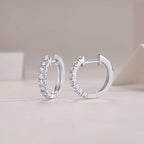 Moissanite Luxury & Fashionable Light Luxury Silver Stud Earrings – S925 Platinum Plated NP Collection