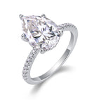 Light And Shadow - Moissanite S925 Sterling Silver And Platinum Diamond Ring