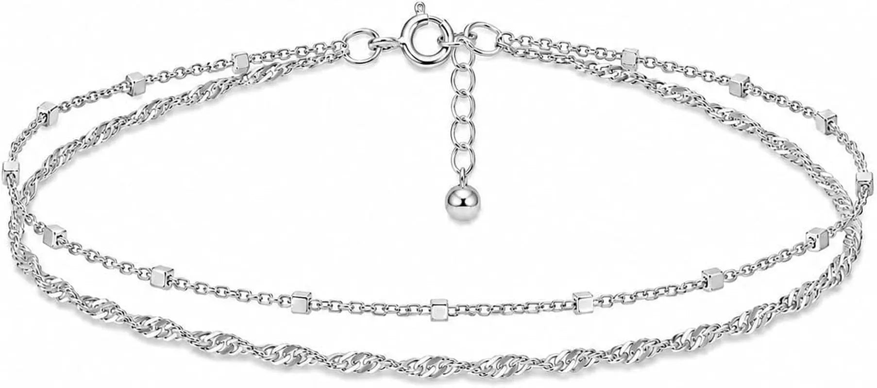 Double Stranded Sterling Silver Bracelet