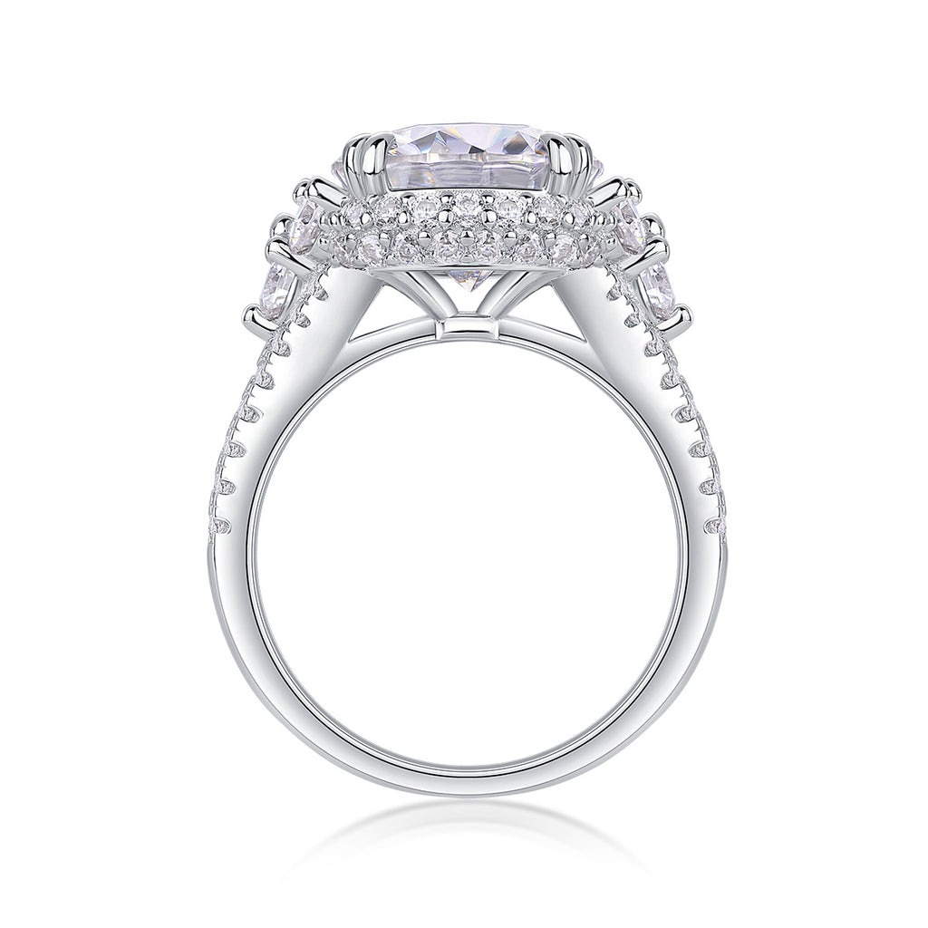 Dance With Youth - 5-carat Moissan Diamond S925 Sterling Silver And Platinum-plated Diamond Ring