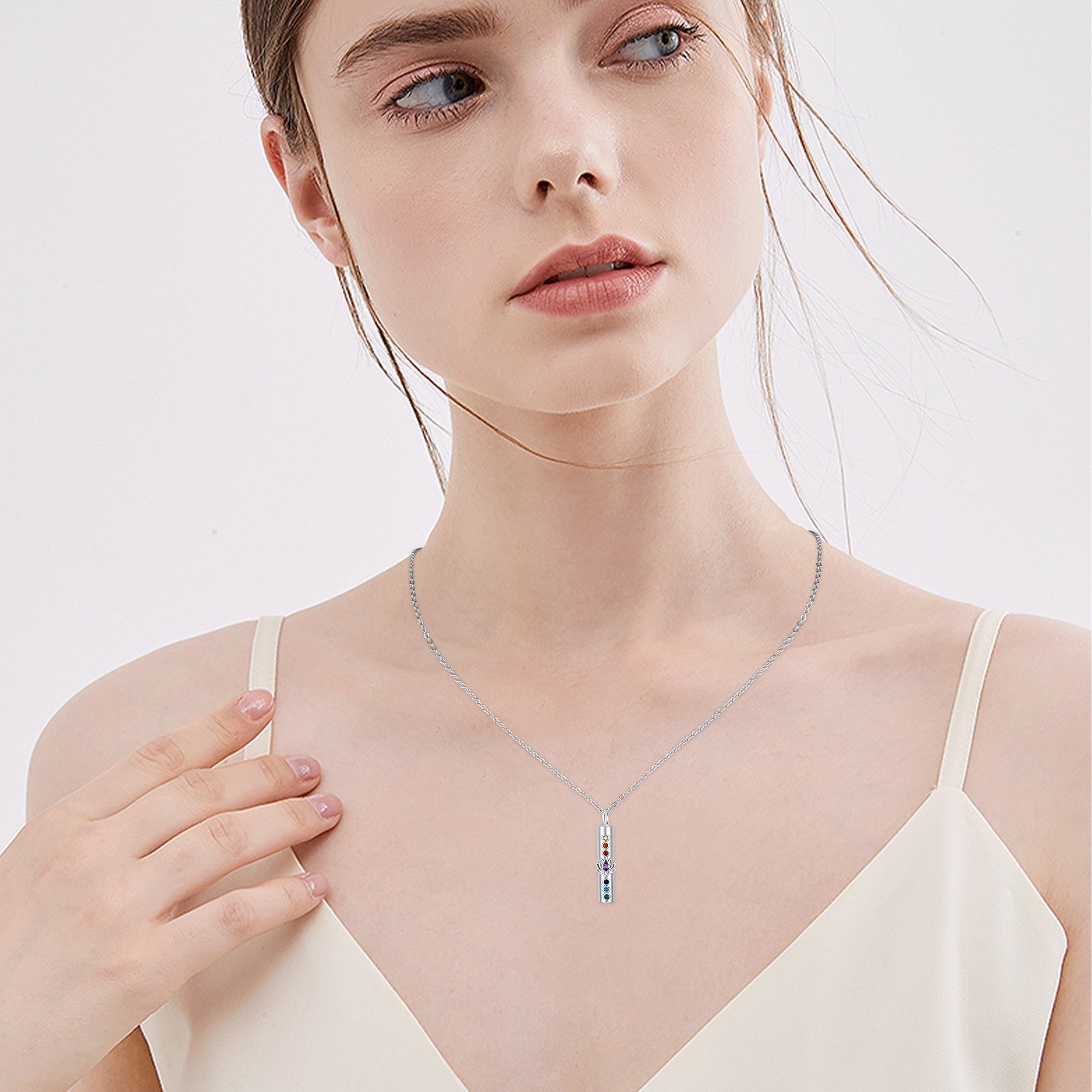 Lotus Flower Chakra Urn Necklaces for Ashes S925