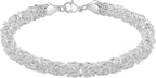 925 Sterling Silver Byzantine Bracelet