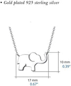 Lucky Elephant Necklace 925 Sterling Silver Necklace 