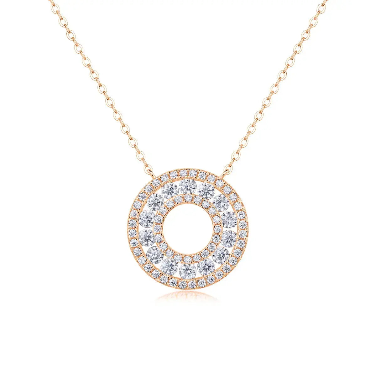 1Reciprocating - A Fashionable And Luxurious Diamond Jewelry Pendant Set With Moissanite S925 Sterling Silver NP Collection