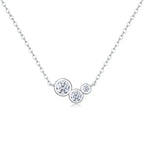White Dew - Diamond Pendant with Moissanite S925 Sterling Silver 