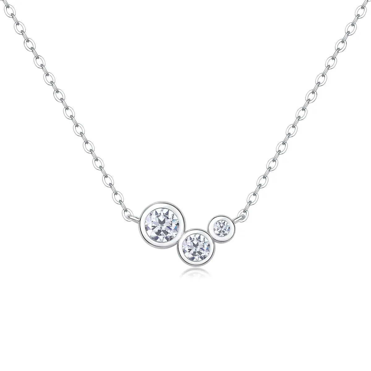 White Dew - Diamond Pendant with Moissanite S925 Sterling Silver 