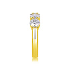 A Luxurious And Fashionable Light Luxury Jewelry Silver Ring Set With Top-quality Moissanite, S925 Silver Plated With Platinum NP Collection