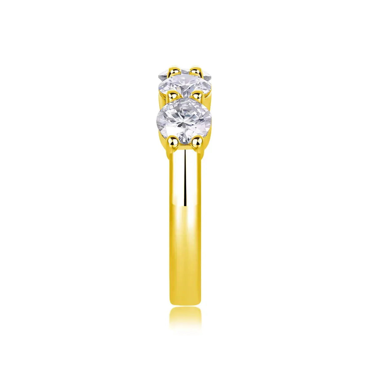 A Luxurious And Fashionable Light Luxury Jewelry Silver Ring Set With Top-quality Moissanite, S925 Silver Plated With Platinum NP Collection